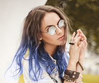 Blue ombre hair