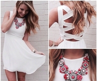 Crisp white dress