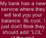 bank service joke