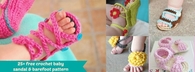 25 Free Crochet Baby Sandals Patterns