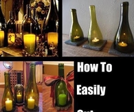Easily Cut The Bottom Off of a Wine Bottle Tutorial