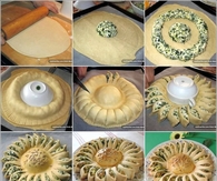 Spinach Cheese Sunflower Pie Recipe