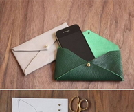 DIY Leather Envelope Case