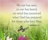 No eye has seen
