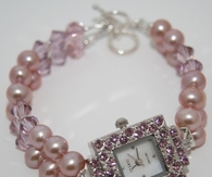 Pretty Pink Pearl Watch