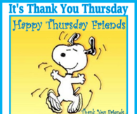 It's Thank you Thursday!