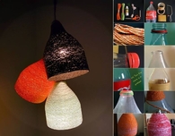 DIY Designer Paper Yarn Lamp