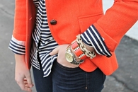 Orange blazer