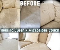 How to clean a microfiber couch