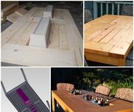 DIY Patio Table with Built-in Coolers