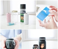DIY Valentines Mason Jar Candle Centerpiece
