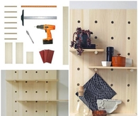 DIY Pegboard Shelving System Tutorial