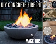 DIY Concrete Fire Pit Tutorial