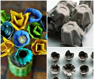 DIY Egg Carton Centerpieces