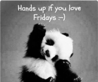 Hands up if you love fridays