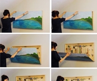 DIY Hidden Jewelry Hanger Wall Art