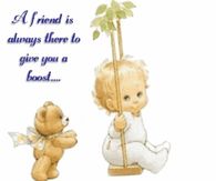 A friend is always there to give you a boost...