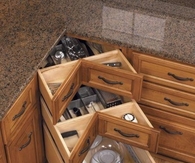 DIY Homemade Kitchen Corner Drawers