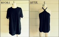 DIY No Sew Tee-Shirt Halter