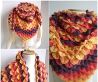 DIY Crocodile Stitch Shawl