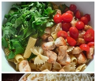 Chicken and Spinach Pasta Bake