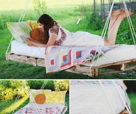 DIY Pallet Bed Swing