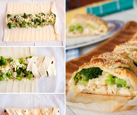 DIY Chicken Broccoli Braid