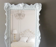 Huge white mirror