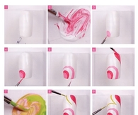 DIY Retro Nail Design