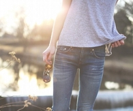 Skinny jeans and boots
