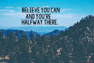 Believe you can