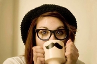 Mustache cup