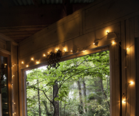 Lit doorway