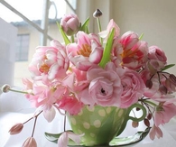 Flower Arrangement in a Teacup Pot