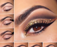 DIY Glitter Eye Makeup