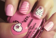 Pretty Pink Nail Art