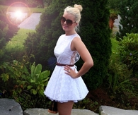Cute White Mini Summer Dress