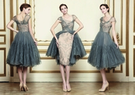 Classy Gray & Beige Cocktail Dress