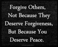 Forgive others