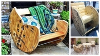 DIY Build a Rocking Chair with a Wooden Cable Reel