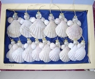 DIY Angels Made of Shells and Jewelry