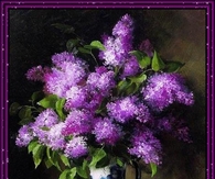 Lovely Painting of Purple Lilacs