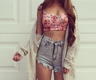 High waisted shorts