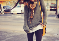 Leopard print scarf