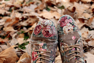 Floral shoes