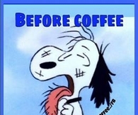 before and after coffee