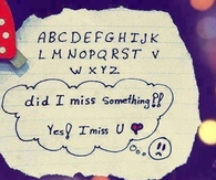 Yes i miss you