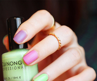 Colored neon nails