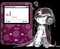 Girl listening to iPod