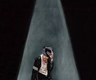 Painting of Michael Jackson Performing Billie Jean